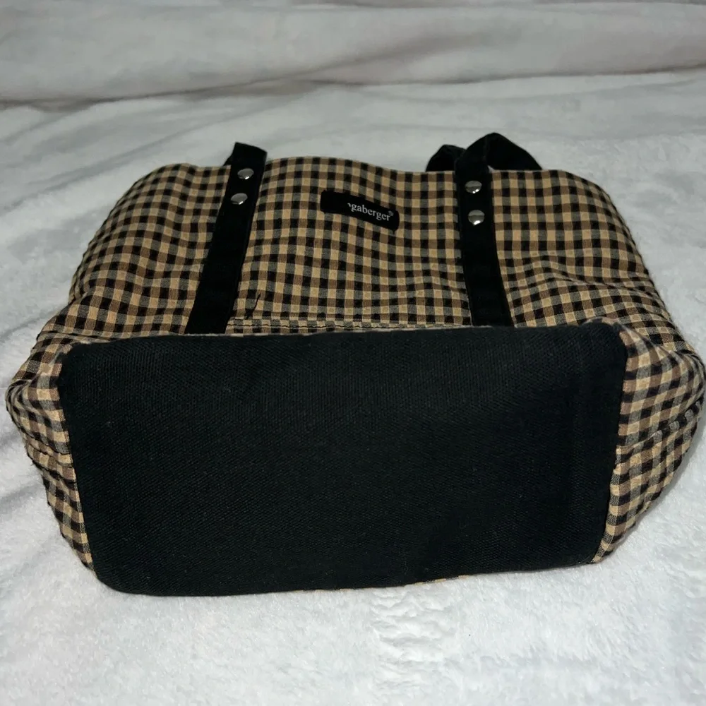 Longaberger plaid small tote bag - Picture 5 of 8
